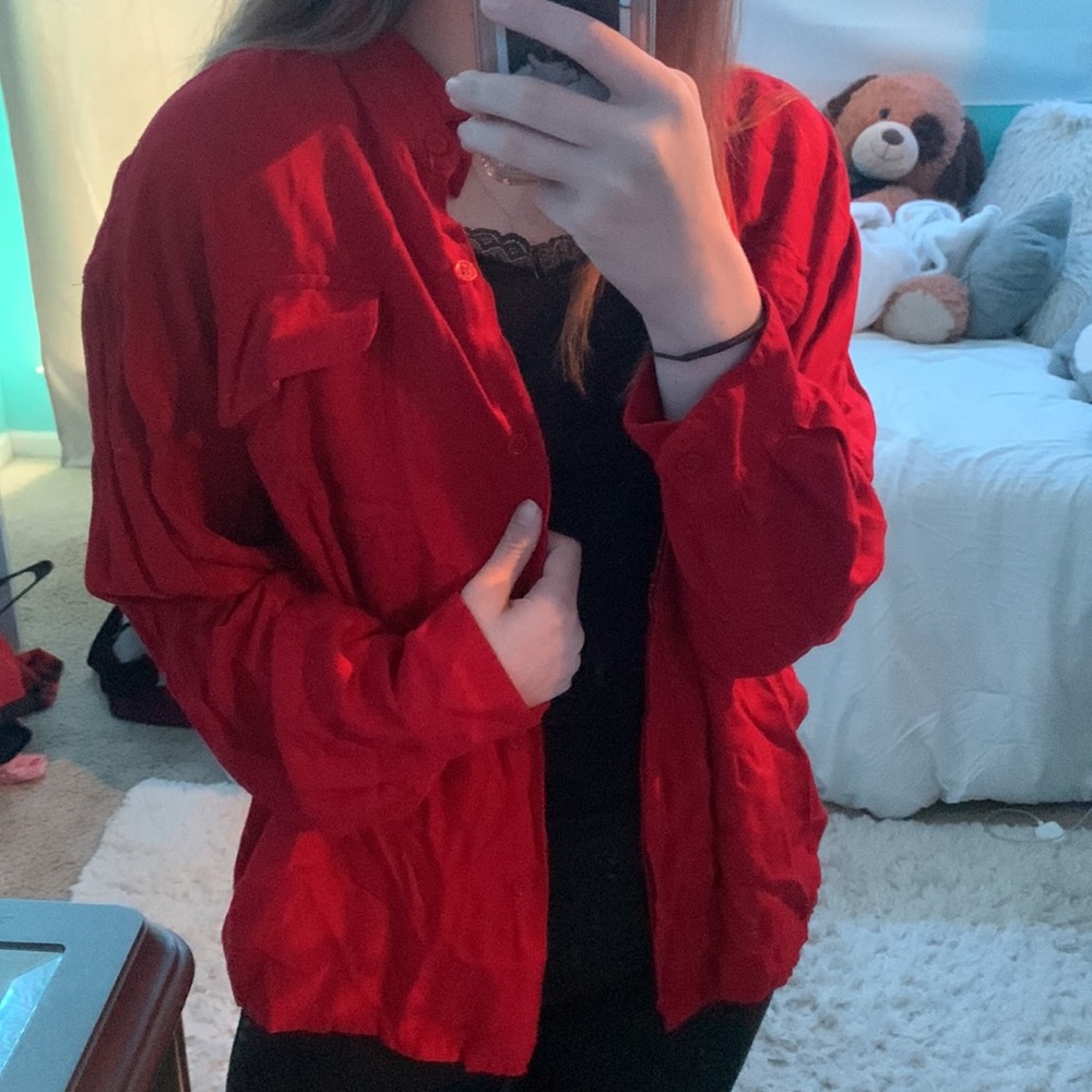 red button up ! - Picture 2 of 3